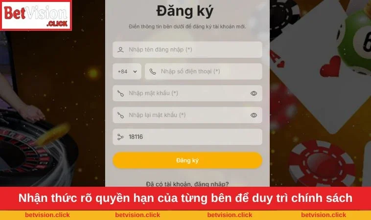 Nhận thức rõ quyền hạn của từng bên để duy trì chính sách