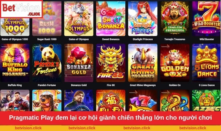  Pragmatic Play đem lại cơ hội giành chiến thắng lớn cho người chơi